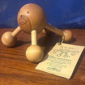 Bath & Body Works Wooden Massager with Smiley Face